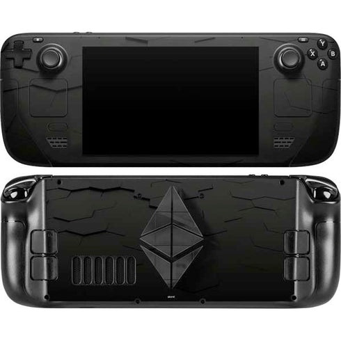 Ethereum Textured Logo Steam Deck Handheld Gaming Computer Skin